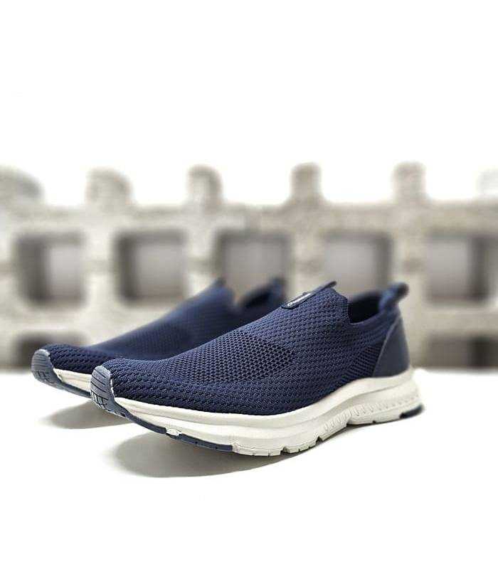zapatillas nicoboco tipo mocasín azul marino hombre