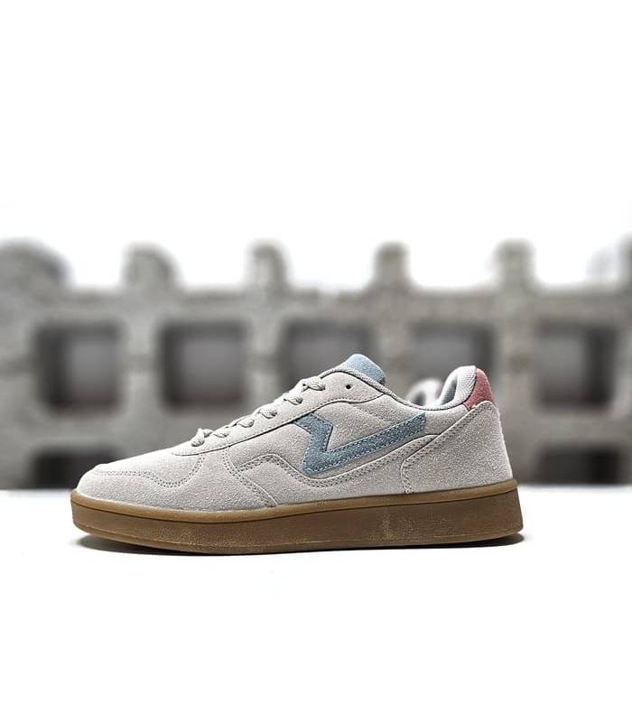 zapatilla mujer beige corte nylon gamuza Paredes casual verano