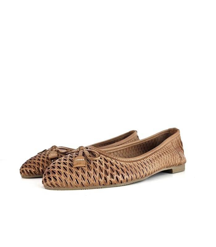 bailarinas piel troquelada mujer Walk & Fly verano cómoda