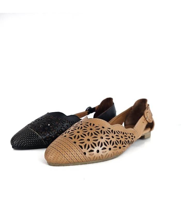 Comparativa de los dos colores disponibles de sandalia Bolulevar de walk & Fly, marrón y negro