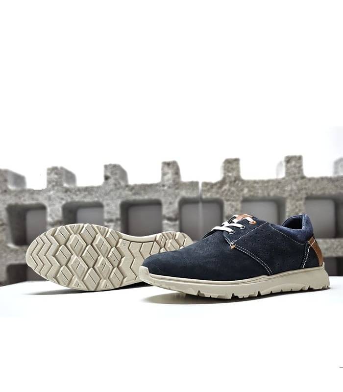 Zapatos Zen suela azul vista desde abajo