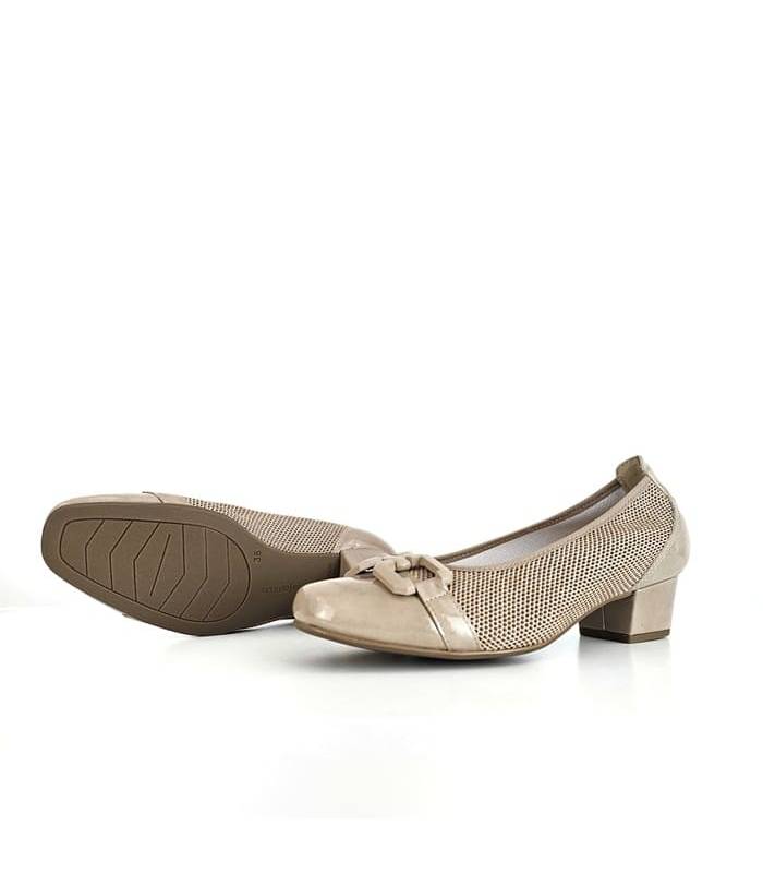 suela zapato salón mujer charol beige Doctor Cutillas