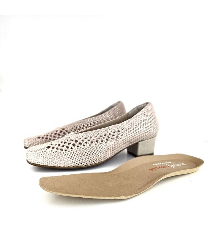 plantilla extraíble zapato ancho medio mujer Doctor Cutillas