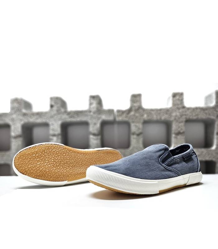 suela caucho zapatilla casual hombre azul Paredes