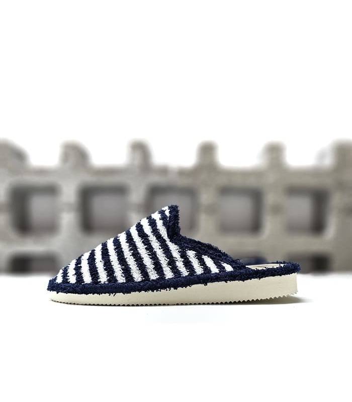 zapatilla descalza mujer rayas marineras perfil Pelusin