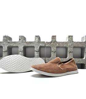 suela goma flexible alpargata hombre teja verano