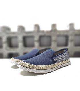alpargatas hombre azul cómodas