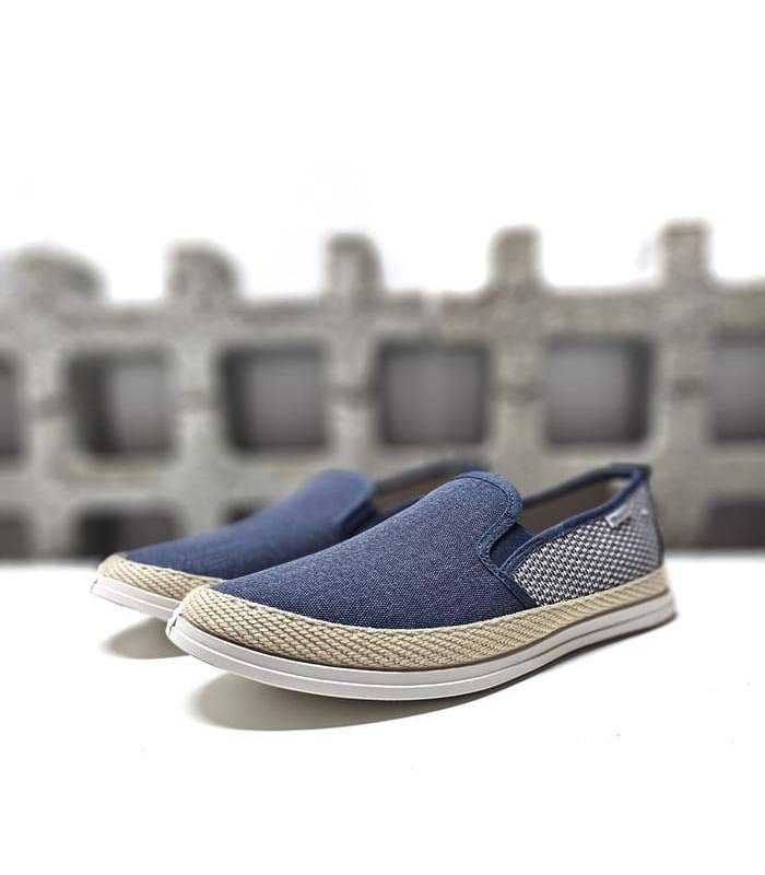 alpargatas hombre azul cómodas