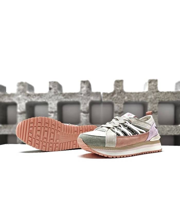 zapatilla deportiva kaki suela Eva caucho