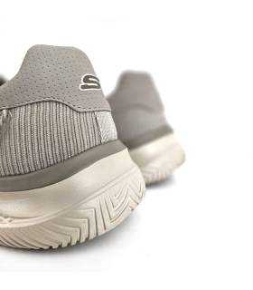 Vista trasera mocasín Skechers Hasting Fielden beige casual hombre