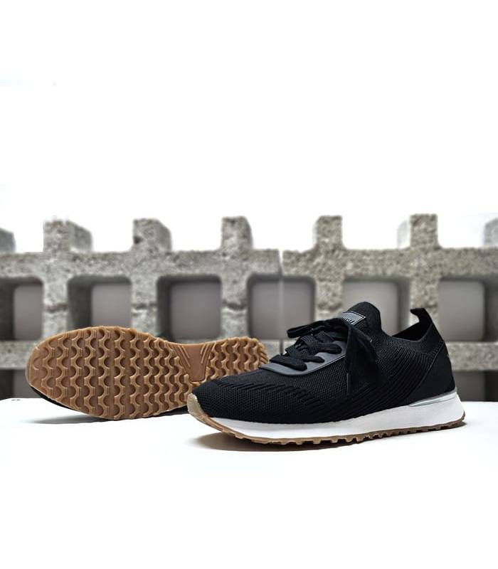 Suela de goma antideslizante del deportivos hombre Foxx de Yumas color negro