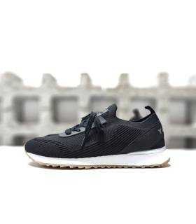 Zapatillas deportivas hombre Foxx de Yumas en color negro vista de perfil