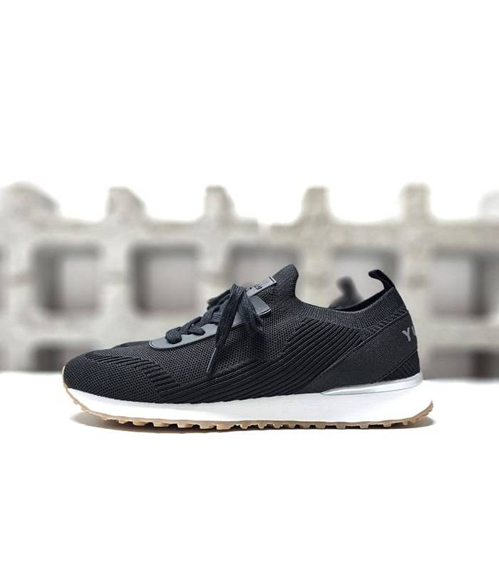 Zapatillas deportivas hombre Foxx de Yumas en color negro vista de perfil