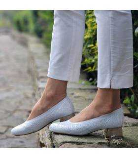 Zapato salón ancho mujer puestos en modelo