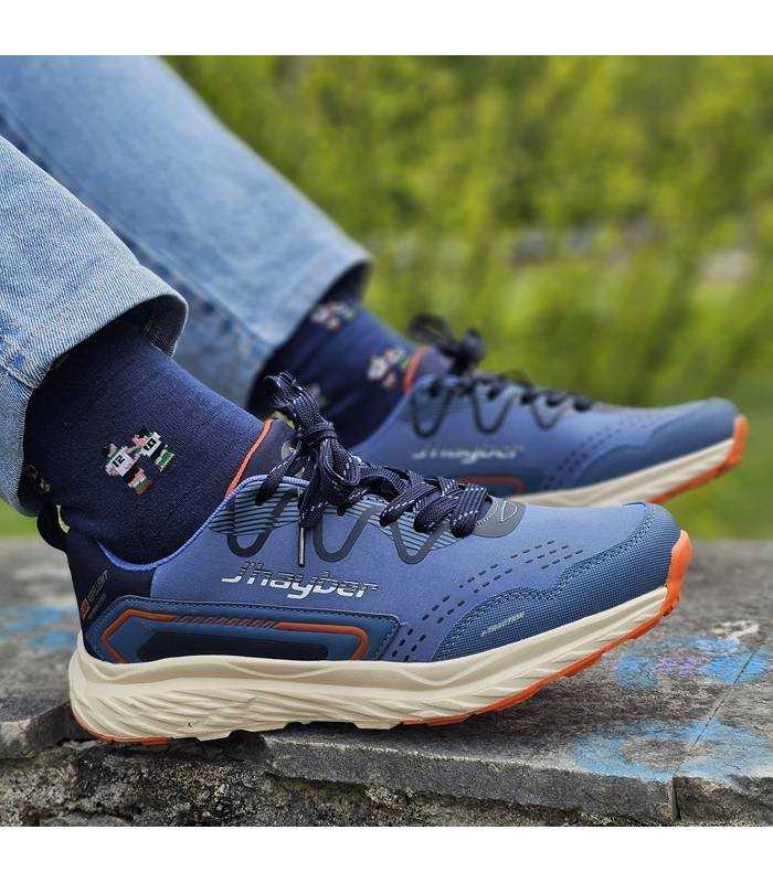 Zapatilla senderismo hombre Chantal azul puestos