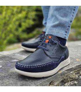 Primer plano de Zapato hombre cordón elástico de Baerchi puesto