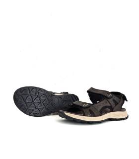 sandalia verano hombre marrón ligera cómoda outdoor, detalle de suela