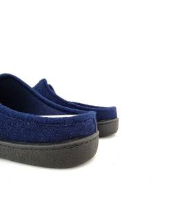 zapatilla casa hombre ligera fresca fabricada en España, vista del talón abierto