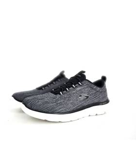 zapatilla deportiva gris hombre Skechers Summits Louvin lateral