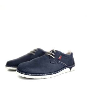 zapato verano hombre medio perfil cordones Luisetti azul
