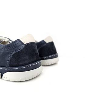 zapato hombre Luisetti azul vista trasera talón acolchado