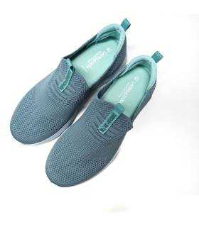 vista superior zapato sin cordones mujer Laura Azaña verde