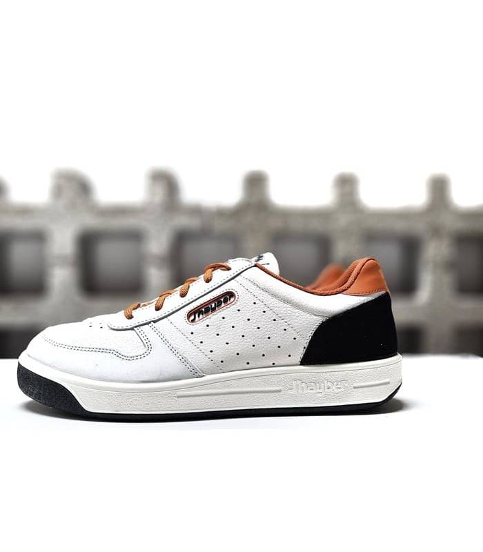 vista de perfil de la zapatilla blanca de jhayber Ronlag Garros