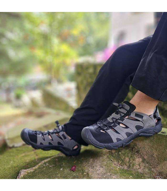 Sandalia trekking Nicoboco Kunan para hombre, ideal para senderismo con corte sintético y talón acolchado.