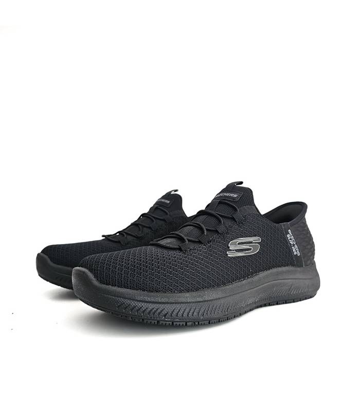 zapatillas trabajo mujer Skechers Slip-ins negras antideslizantes