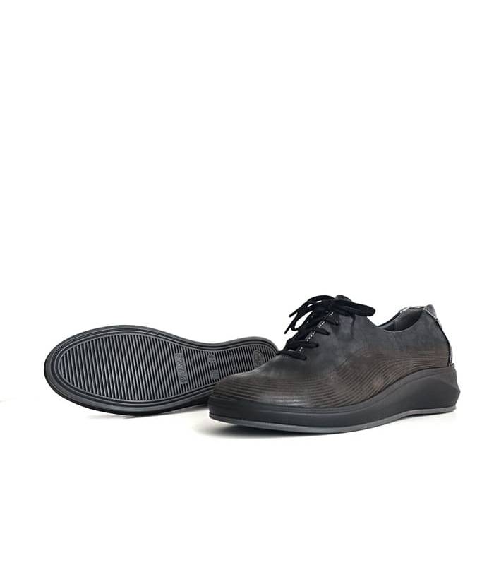 zapatos mujer piel negros invierno Suave by Leyland suela ligera