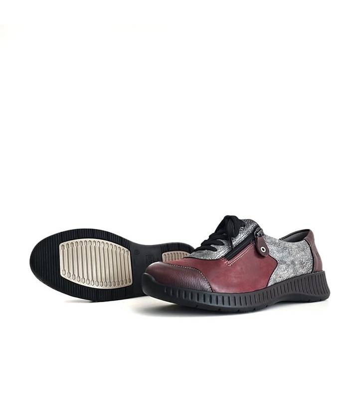 zapatos cómodos mujer granates invierno, suela flexible