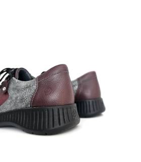 vista trasera zapato granate mujer Suave Leyland