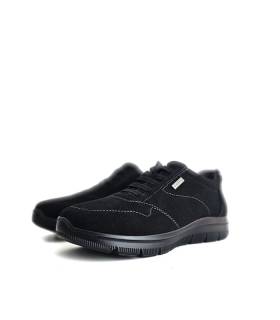 zapatos de hombre impermeable negros fabricados por uisetti para invierno