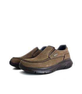 zapatos hombre invierno Luisetti mocasines impermeables marrones
