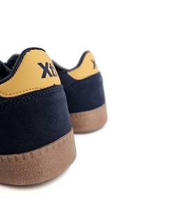 zapatillas casual azules Xti hombre detalle talón y plantilla interior