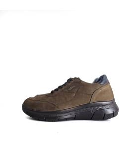 Zapatos hombre waterproof Luisetti piel nobuck marrón