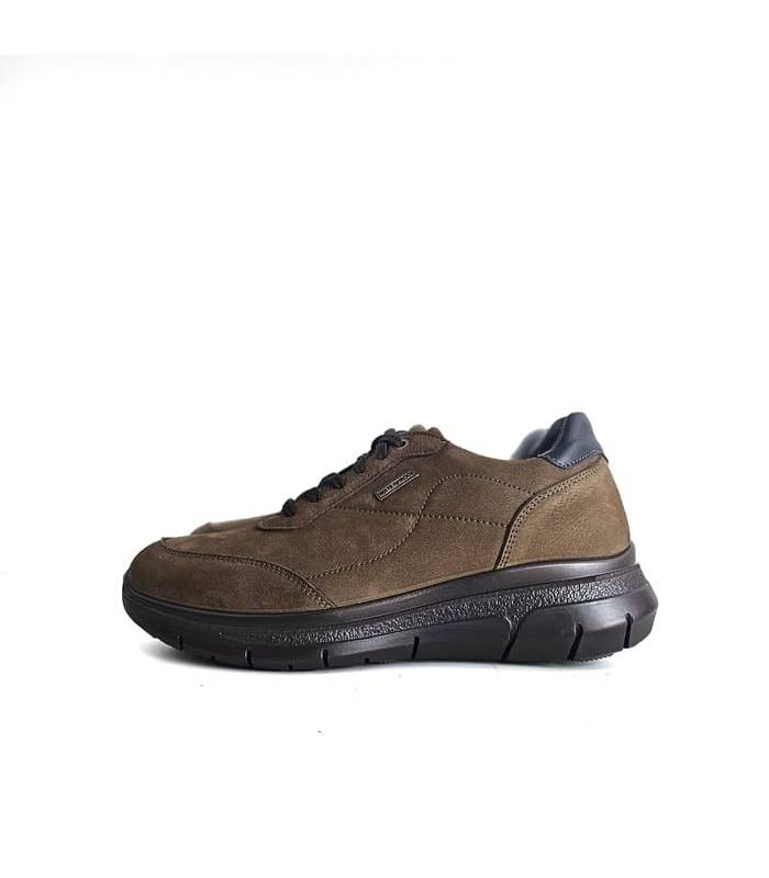 Zapatos hombre waterproof Luisetti piel nobuck marrón