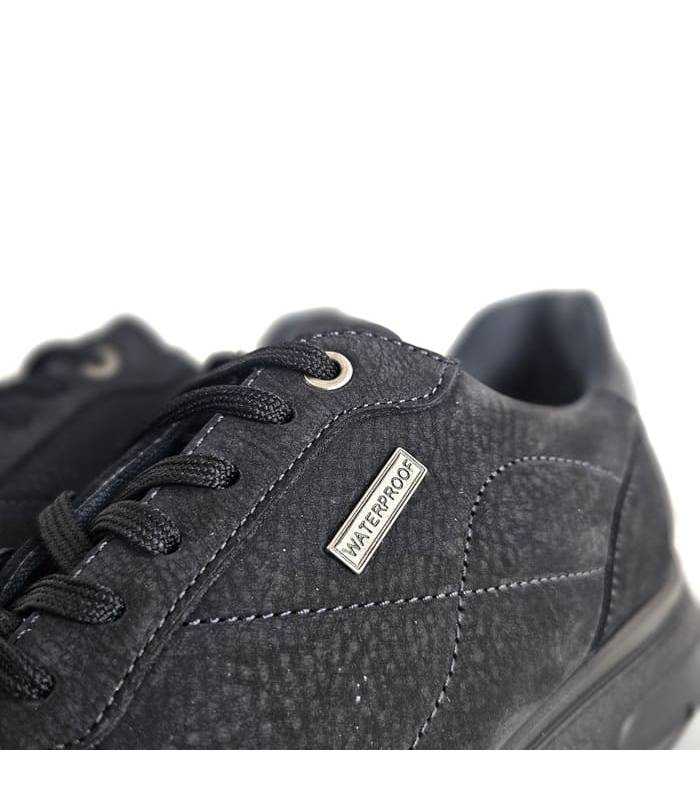 Detalle cordones zapatos hombre impermeables Luisetti negro