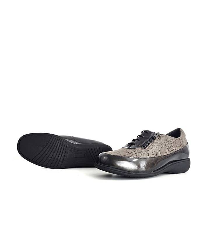 Zapatos anchos mujer marrones con suela ligera Doctor Cutillas