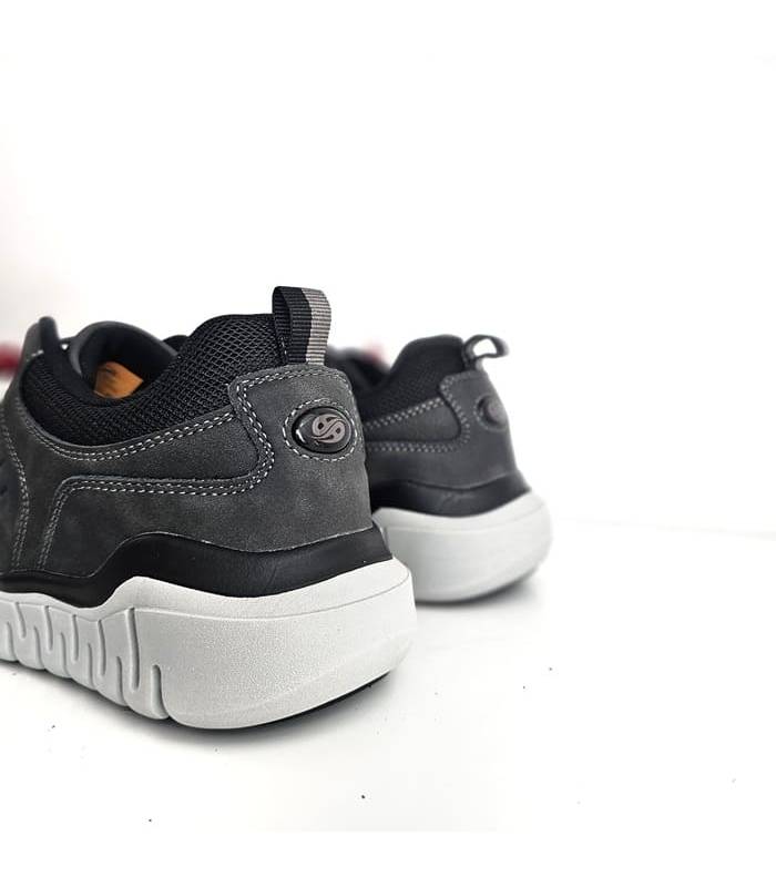 detalle trasero de zapatos Dockers hombre gris marengo