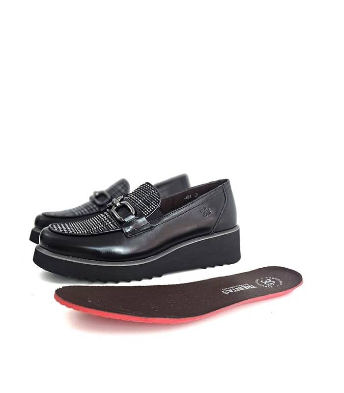 Mocasines Treintas mujer invierno con cuña y plantilla extraíble