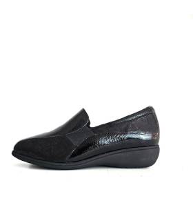 mocasines plantilla extraíble mujer negro