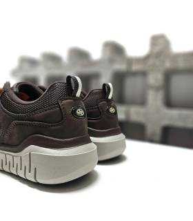 zapatos casual hombre invierno Dockers marrón, vist trasera