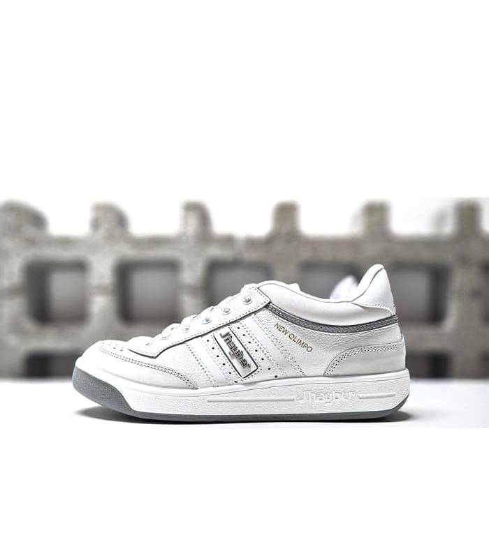 Deportivos para hombre J'hayber New Olimpo de cordones en color blancos, vista de perfil
