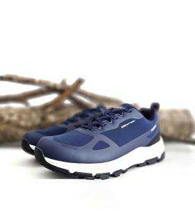 ivsta de medio perfil de Zapatillas trekking hombre Redueña azules