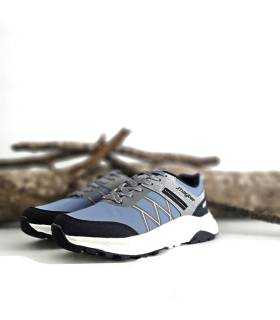 Zapatillas Restil de J’hayber para mujer en azul – vista lateral del par completo, diseño técnico y suela robusta.