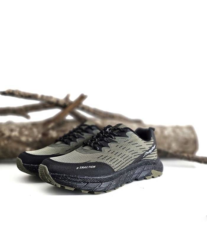 zapatillas trail running kaki hombre J’hayber con suela X-Traction