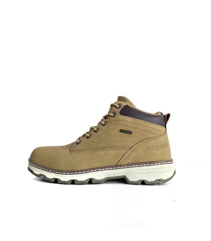 vista lateral completa botas hombre Chasta camel J’hayber