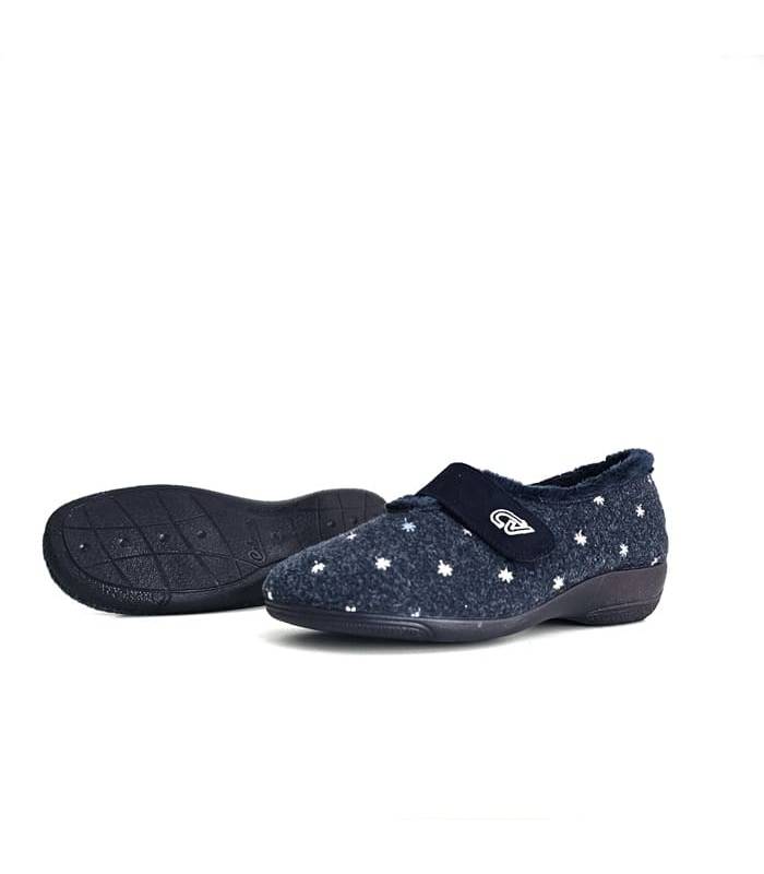 vista ldel pisol azul marino de zapatillas mujer invierno Cabrera