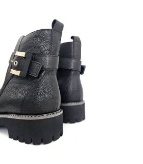 Parte trasera botines negros mujer cómodos Treintas
